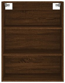 vidaXL Ντουλάπι Καφέ Δρυς 69,5 x 34 x 180 εκ. από Επεξεργασμένο Ξύλο
