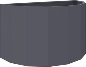 vidaXL Γλάστρα Ανθρακί 90 x 45 x 50 εκ. Ατσάλι