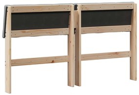 vidaXL Ταπετσαρισμένο κεφαλάρι Ανοιχτό γκρι 135 cm