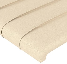 vidaXL Κεφαλάρια Κρεβατιού 4 τεμ. Κρεμ 80 x 5 x 78/88 εκ. Υφασμάτινο
