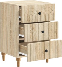 vidaXL Κομοδίνο Sonoma Δρυς 43x 41 x 66,5 εκ Επεξεργασμένο Ξύλο