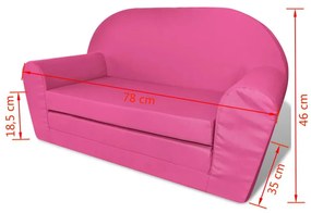 Πολυθρόνα-Κρεβάτι Παιδική Ροζ - Ροζ