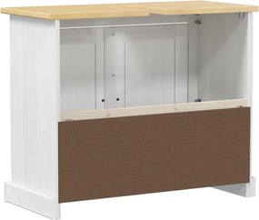 vidaXL Ντουλάπι νιπτήρα Λευκό 73 x 33 x 60 εκ Στερεά ξυλεία πεύκου