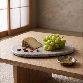 ΠΈΤΡΑ &amp; ΜΆΡΜΑΡΟ ΠΛΑΤΌ ΣΕΡΒΙΡΊΣΜΑΤΟΣ CUTTING BOARD MARBLE GREY 24.