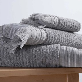 Πετσέτα Χεριών (30x50) Nef-Nef Homeware Satti Grey 500gsm
