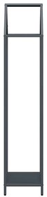 vidaXL Ράφι για καυσόξυλα Ανθρακί 40x25x120 cm Ατσάλι ψυχρής έλασης