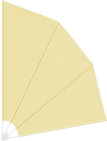 vidaXL Αδιάφανο σκίαστρο μπαλκονιού Άμμος 210 x 210 cm Πολυεστέρας