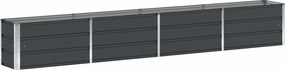 vidaXL Γλάστρα Ανθρακί 320 x 40 x 45 cm Ατσάλι