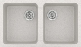 Sanitec Classic 334 (86×50) - Γρανιτένιος νεροχύτης - Metallic ICE