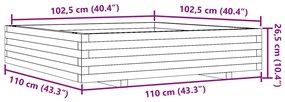 ΖΑΡΝΤΙΝΙΕΡΑ ΚΗΠΟΥ 110X110X26,5 ΕΚ ΑΠΟ ΜΑΣΙΦ ΞΥΛΟ ΠΕΥΚΟΥ 847323