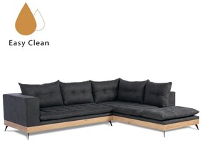 ΚΑΝΑΠΕΣ ΓΩΝΙΑ ΔΕΞΙΑ LEGNO  ΑΝΘΡΑΚΙ POLO1322 290x240x80