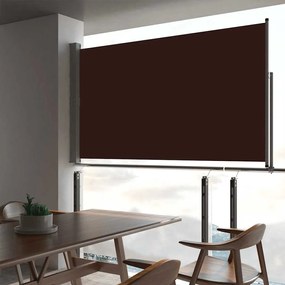 vidaXL Σκίαστρο Πλαϊνό Συρόμενο Βεράντας Καφέ 160 x 300 εκ.