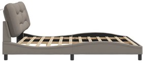 vidaXL Σκελετός Κρεβατιού Χωρίς Στρώμα Taupe 180x200 εκ. Υφασμάτινο