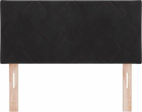 vidaXL LED κεφαλάρι Μαύρο 90 cm Βελούδο