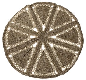 Χαλί Home ESPRIT Φυσικό Τροπικό 178 X 178 X 1,8 cm