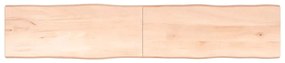 vidaXL Επιφάνεια Τραπεζιού 200x40x(2-4) εκ. Ακατέργαστο Μασίφ Ξύλο