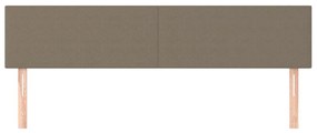 vidaXL Κεφαλάρια Taupe 200x5x78/88 εκ. Ύφασμα