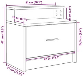 ΚΟΜΟΔΙΝΟ ΜΕ ΣΥΡΤΑΡΙ ΑΡΤΙΣΙΑΝΗ ΔΡΥΣ 51X31X47 ΕΚ. 858684