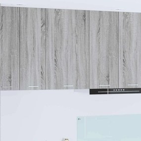 vidaXL Κρεμαστό ντουλάπι Γκρι Σομόνα και Λευκό 50 x 31 x 80 εκ.