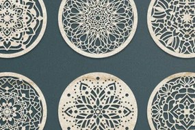 Intra απο ξύλο plywood 3mm-4mm πάχος - Σουβέρ Laser Cut Δίασταση 30x20 cm INTRAFABR-65423824