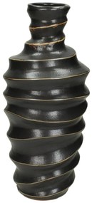 Βάζο ArteLibre Μαύρο Πέτρα 13.3x13.3x30.3cm-05152120