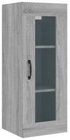 vidaXL Μπουφές Sonoma Γκρι 34,5 x 34 x 180 εκ. από Επεξεργασμένο Ξύλο
