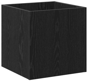 vidaXL Σετ επίπλων χωλ 5 pcs Μαύρη βελανιδιά, Ασημί 80 x 30.5 x 40 εκ