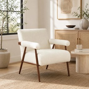 Πολυθρόνα Μπουκλέ (76x72x82) Spitishop Casablanca Beige