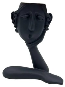 Βάζο Φιγούρα Romance 3 021876 15,8x7,8xH19,8cm Black Polyresin