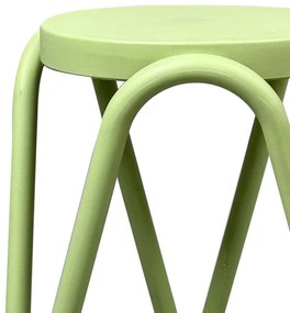 Σκαμπό Serzona pakoworld pp σε μέντα απόχρωση Φ27x45.5εκ