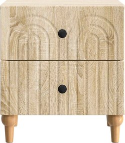 vidaXL Κομοδίνο 2 τμχ. Sonoma Δρυς 43 x 34,5 x 48 εκ