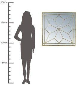 ΚΑΘΡΕΠΤΗΣ ARTELIBRE ΧΡΥΣΟ ΜΕΤΑΛΛΟ 84X3.5X84CM