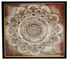 Κάδρο Μοτίβο RAM220 Κόκκινο 92x92cm Espiel Τετράγωνοι Wood