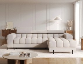 Γωνιακός καναπές Freyia-Beige-Δεξιά - 285.00Χ181.00Χ93.00cm