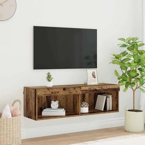 vidaXL Σετ επίπλου τηλεόρασης Παλιό Ξύλο Επεξεργασμένο Ξύλο