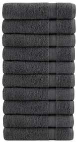 vidaXL Πετσέτες Μπάνιου Premium SOLUND 10 τεμ. Ανθρακί 70x140 εκ. 600 γρ./μ²