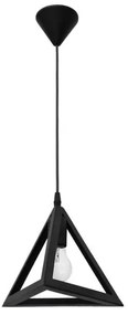 Κρεμαστό Φωτιστικό Οροφής 1xE27 Πλαστικό Giza Heronia Lighting-35-0093-Μαύρο 35-0093