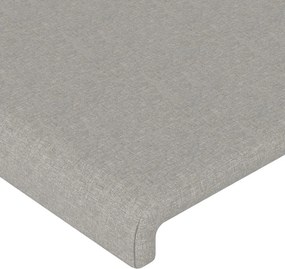 vidaXL Κεφαλάρια Αν. Γκρι 180x5x78/88 εκ. Ύφασμα