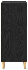 vidaXL Πλαϊνό γραφείο Μαύρη δρυς 57 x 35 x 89.5 εκ. Επεξεργασμένο ξύλο