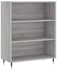 vidaXL Ντουλάπι Γκρι Sonoma 69,5 x 34 x 180 εκ. Επεξεργασμένο Ξύλο
