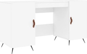 vidaXL Γραφείο Λευκό 140 x 50 x 75 εκ. από Επεξεργασμένο Ξύλο
