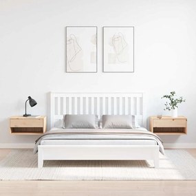 vidaXL Κομοδίνο 2 pcs Καφέ 50 x 32.5 x 24 εκ Μασίφ ξύλο πεύκου