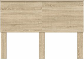 vidaXL Κεφαλάρι με κεφαλάρι Δρύς Sonoma 140 cm Επεξεργασμένο ξύλο