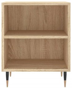 vidaXL Κομοδίνα 2 τεμ. Sonoma Δρυς 40x30x50 εκ. από Επεξεργασμένο Ξύλο