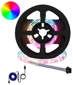 vidaXL Λωρίδα LED 2 pcs Μαύρο και Διαφανές 350 χλστ