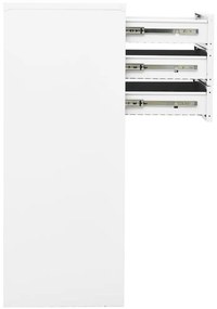 vidaXL Ντουλάπα Γραφείου Λευκή 90 x 40 x 102 εκ. Ατσάλινη