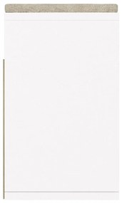 Παπουτσοθήκη Λευκή 104 x 30 x 49 εκ. Μοριοσανίδα με Μαξιλάρι - Λευκό