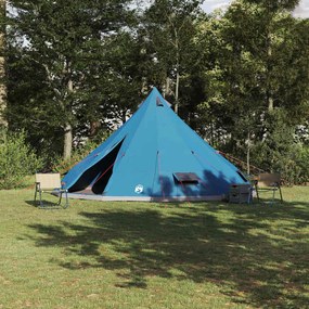 vidaXL Οικογενειακή Σκηνίτσα Tipi Μπλε για 12 Άτομα, Αδιάβροχη