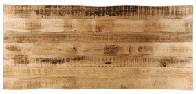 vidaXL Επιφάνεια Τραπεζιού 140x60x2,5 εκ. Live Edge Μασίφ Ξύλο Μάνγκο