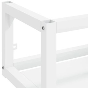 vidaXL Έπιπλο Μπάνιου Επιτοίχιο Λευκό 40 x 38 x 31 εκ. Σιδερένιο